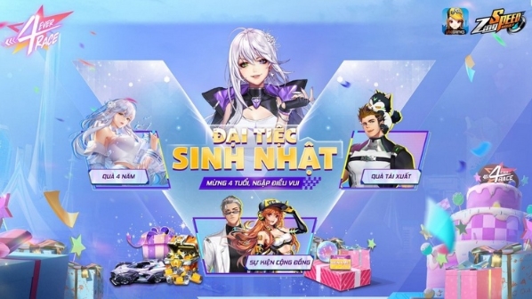 ZingSpeed Mobile chính thức tròn 4 tuổi, VNG mở nhiều sự kiện cho game thủ nhận quà